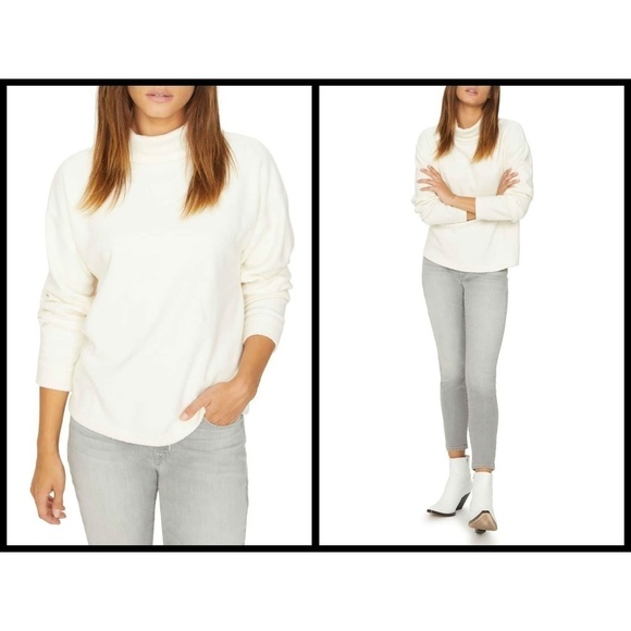 💕SANCTUARY💕 Soft Cozy Mock Neck Pullover Sweater - Picture 1 of 8